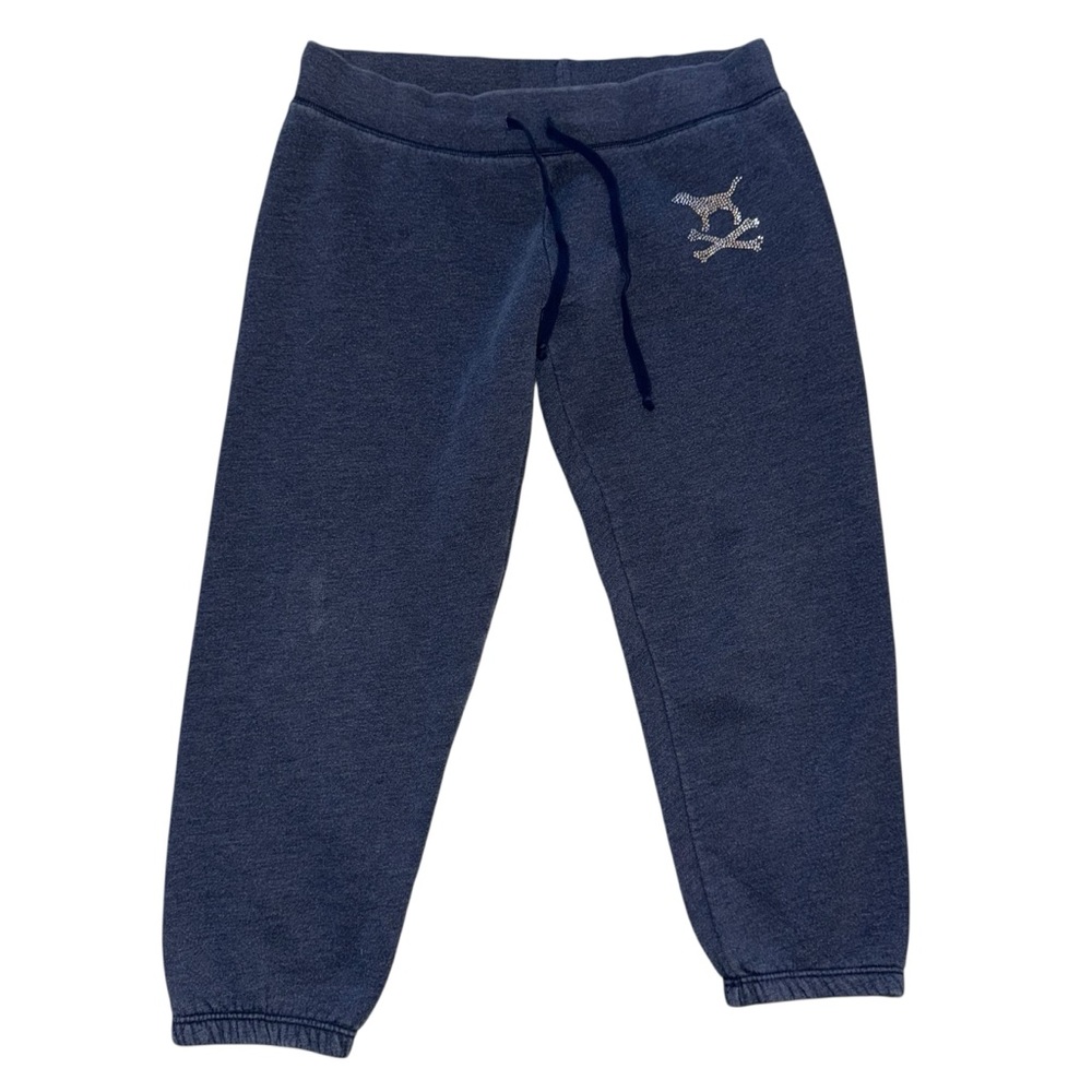 Victoria's Secret Navy Ankle Pants bling bling rare find large 💗